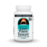 Source Naturals St. John's Positive Thoughts bottle prepared for daily mood support.