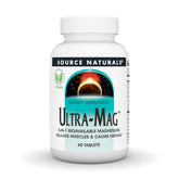 Source Naturals Ultra-Mag en botella para apoyar músculos y nervios con magnesio bioactivo