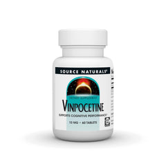 Source Naturals Vinpocetine tablets bottle front for everyday cognitive support.