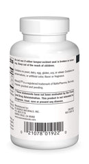 Closeup of Source Naturals Vitamin K2 + D3 tablets for easy daily use.