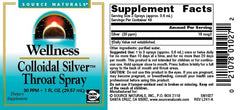 Source Naturals Wellness Colloidal Silver bottle emphasizes USA-made manufacturing.