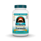 Source Naturals Wellness Formula bottle pouring for convenient daily immune support.