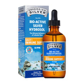 Sovereign Silver immune support bottle pour for daily wellness