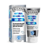 Sovereign Silver bottle front view for targeted skin relief.