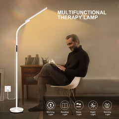 Sozapooty Light Therapy Lamp on desk setup for desk use.