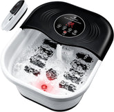 SPA4PIEDS collapsible foot spa with heat, bubbles, and red light for at-home relaxation.