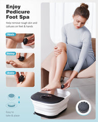 SPA4PIEDS foot spa with bubbles and red light enhances spa-like care at home.