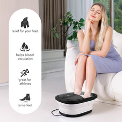 SPA4PIEDS massage rollers provide soothing massage during foot soak.