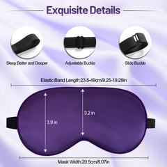 SpacePower adjustable strap silk mask fits all head sizes securely