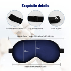 SpacePower Silk Eye Mask nose-fit design provides comfortable light blocking.
