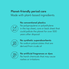 Sparkle plant-based top sheet detail showcasing soft, skin-friendly contact