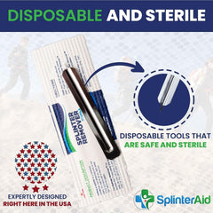 Con SplinterAid, el kit de primeros auxilios es portátil y práctico.