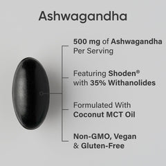 Close-up of Sports Research Ashwagandha capsules for calm daily use