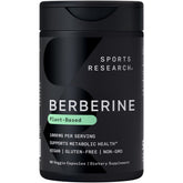 Sports Research Berberine bottle on a shelf for daily metabolic support.