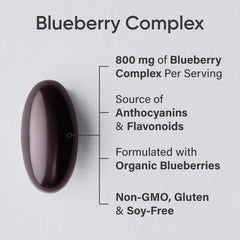 Sports Research Blueberry Softgels close-up showing liquid-filled capsules for nutrient delivery