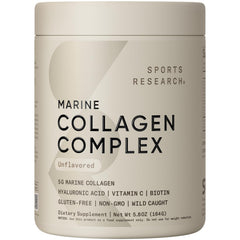 Sports Research Collagen Beauty Complex bottle for daily skincare support.