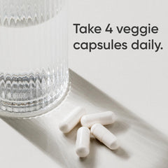 Pouring Sports Research Creatine Monohydrate capsules underscores on the go convenience.