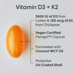 Sports Research D3 K2 softgels label closeup emphasizing MK-7 bioavailability for absorption