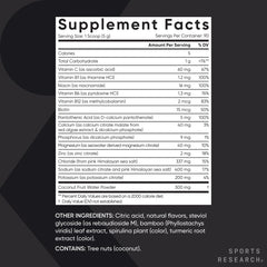 Sports Research Hydrate glass of lemon-lime electrolyte drink after workouts