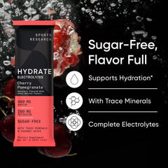 Sports Research Hydrate Lemon Lime packet designed for activity