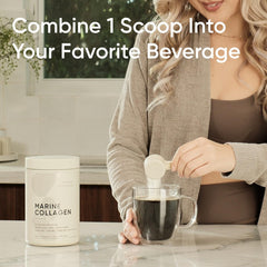 Sports Research Marine Collagen Powder dissolving easily in water