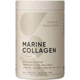 Sports Research Marine Collagen Powder tub front showing 34 servings for daily support