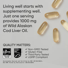 Sports Research Omega-3 IGEN NON-GMO seal indicating purity