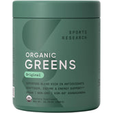 Sports Research Organic Greens Original tub shown for daily wellness