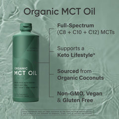 Sports Research Organic MCT Oil being added to coffee for clean energy