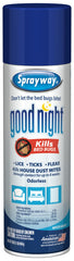Sprayway Good Night bed bug spray bottle ready for odorless treatment.