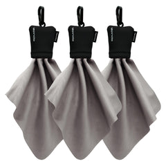 SPUDZ Classic microfiber lens cleaner with clip-on pouch for scratch-free optics.