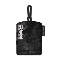 SPUDZ Pro 10x10 microfiber cloth with neoprene pouch, offering scratch-free cleaning for lenses and screens.