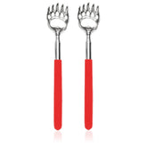 SQULIGT bear claw back scratcher extended in red for hard-to-reach itch