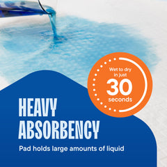 Stack Man Chucks Pads waterproof barrier protecting surfaces during changes and spills.