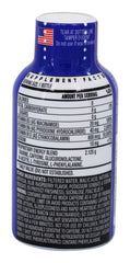 Stacker 2 Blue Raspberry energy shot label highlights flavor and caffeine