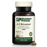 Standard Process A-F Betafood bottle front view for potential gallbladder and liver support.
