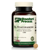 Standard Process B6-Niacinamide energy metabolism bottle ready for daily supplementation to support energy pathways.