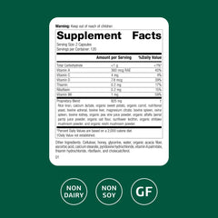 Standard Process Catalyn gluten free label highlights whole‑food ingredients
