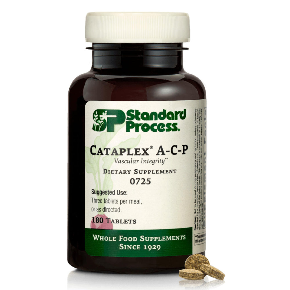 Standard Process Cataplex A-C-P bottle with heart health support