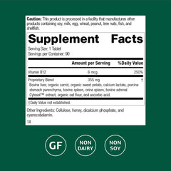 Cataplex B12 tablets close-up showing tablet form for daily use