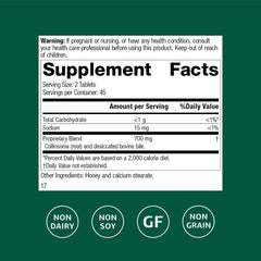 Standard Process Cholacol bottle label highlighting bile support and clean-label ingredients