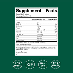 Standard Process Cod Liver Oil softgels arranged for daily omega-3 intake