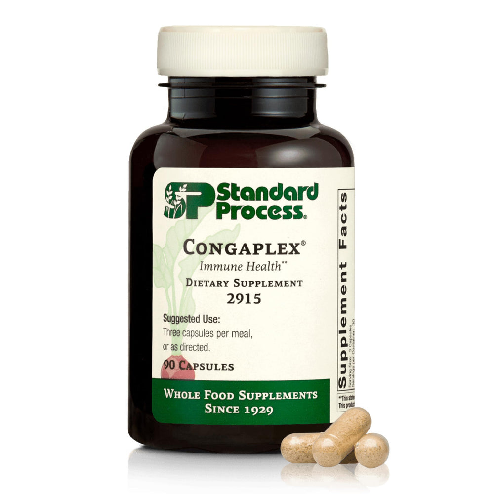Standard Process Congaplex capsules close-up for immune support potential