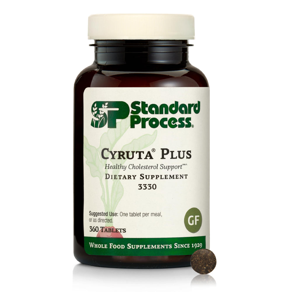 Standard Process Cyruta Plus bottle pour shows easy daily capillary support.