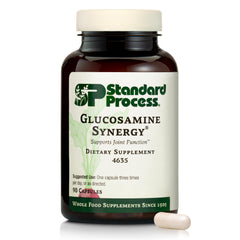 Standard Process Glucosamine Synergy bottle front showing joint support formulation.