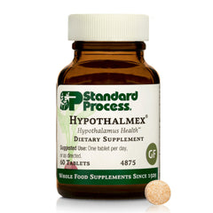 Standard Process Hypothalmex bottle displaying whole-food formula for daily support.