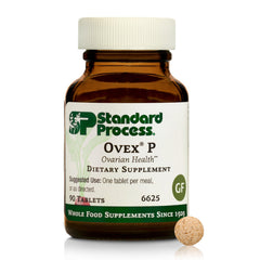 Standard Process Ovex P tablet close-up for daily health support.