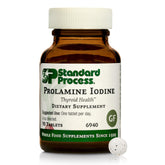 Standard Process Prolamine Iodine bottle with daily thyroid support at a glance