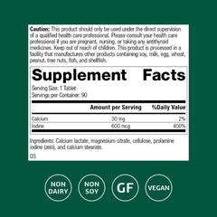 Standard Process Prolamine Iodine tablets close-up showing easy daily dosing