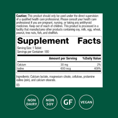 Prolamine iodine tablets shown for easy one‑a‑day dosing